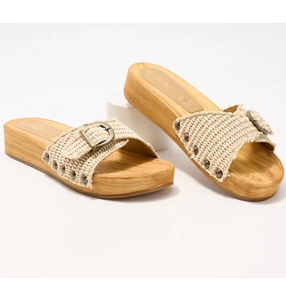 Seychelles Isla Slide Sandals Natural Raffia SZ 9.5 - Picture 1 of 16
